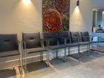 Zes mooie Arco eetkamerstoelen te koop, Huis en Inrichting, Stoelen, Ophalen, Gebruikt, Metaal, Grijs