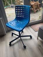 Sporren bureaustoel blauw Ikea, Blauw, Gebruikt, Bureaustoel, Ophalen
