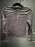 New look petite topje fluweel grijs dames kleding, Ophalen of Verzenden, Nieuw, Grijs