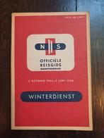 spoorboekje NS winter 1955-1956 dienstregeling, Verzenden, Gebruikt, Trein, Boek of Tijdschrift