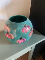 Handgeschilderde Bloemenvaas, Huis en Inrichting, Woonaccessoires | Vazen, Overige kleuren, Ophalen of Verzenden, Minder dan 50 cm