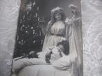 Antieke Kaart / Beschermengel - Meisje - Pop - Kerstboom, Verzenden, Voor 1920, Gelopen, Feest(dag)