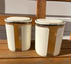 Tupperware vensterbus bewaardoos voorraadbus 1,5 liter, Ophalen of Verzenden, Gebruikt, Wit, Bus of Trommel