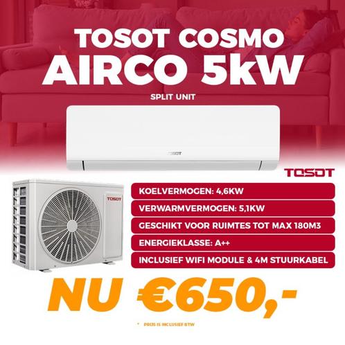 Tosot Cosmo 5 kW Split Unit Airco - Incl. WiFi module, Huis en Inrichting, Woonaccessoires | Overige, Nieuw, Ophalen