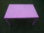 Momenteel nog roze tafel ( hoogte 51 cm, L 85,5, B 60,5 cm.), 45 tot 60 cm, Gebruikt, Ophalen of Verzenden, 75 cm of meer