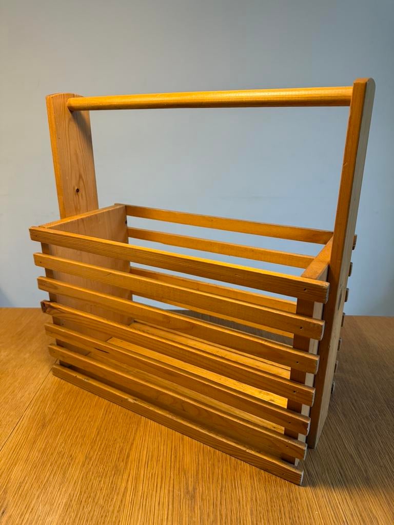 Vintage tijdschriftenbak - Frans midcentury jaren 50 design, Huis en Inrichting, Woonaccessoires | Krantenbakken en Lectuurbakken