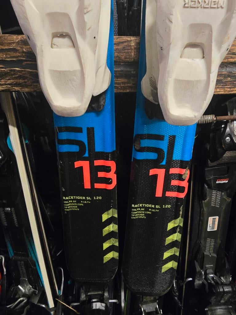 120cm VOLKL RACETIGER SL JUNIOR SKIS, Overige merken, 160 tot 180 cm, Ophalen of Verzenden, Zo goed als nieuw