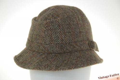 Vintage Vissershoed Mayser-Milz Windsor bruin grijs wol 57,5, Kleding | Heren, Hoeden en Petten, Gedragen, Hoed, 57 cm (M, 7⅛ inch) of minder