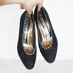 Prachtige Suede Peter Kaiser Pumps s4 (Maat 3½/36½) € 45,-, Kleding | Dames, Schoenen, Peter Kaiser, Pumps, Zwart, Ophalen of Verzenden