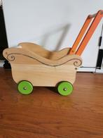 Houten Poppenwagen Loopwagen, Ophalen, Gebruikt, Jongen of Meisje