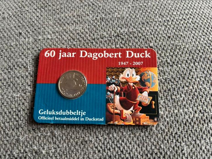 GELUKSDUBBELTJE OOM DAGOBERT ABN AMRO, Postzegels en Munten, Munten | Nederland, Euro's, Vóór koninkrijk, Ophalen of Verzenden