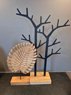 Decoratieve Boom en Blad Object decoratie metaal hout zwart, Ophalen of Verzenden, Zo goed als nieuw