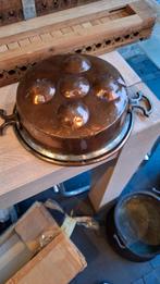 Rood koperen escargot pan, Antiek en Kunst, Ophalen of Verzenden