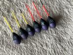 adv 222 / NIEUW set 6 dobbers TUBERTINI 1,25gr, Ophalen of Verzenden, Nieuw, Dobber of Lood