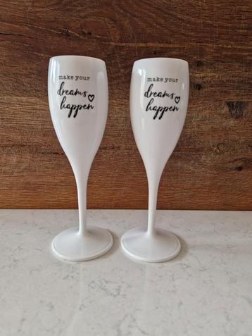 2x champagneglazen Koziol - nieuw beschikbaar voor biedingen