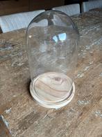 Glazen stolp met houten voet, Ophalen of Verzenden, Nieuw