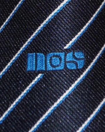 NOS omroep Hilversum stropdas blauw gestreept beschikbaar voor biedingen