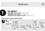 Thule dakdrager kit Mercedes 186017, Ophalen, Zo goed als nieuw