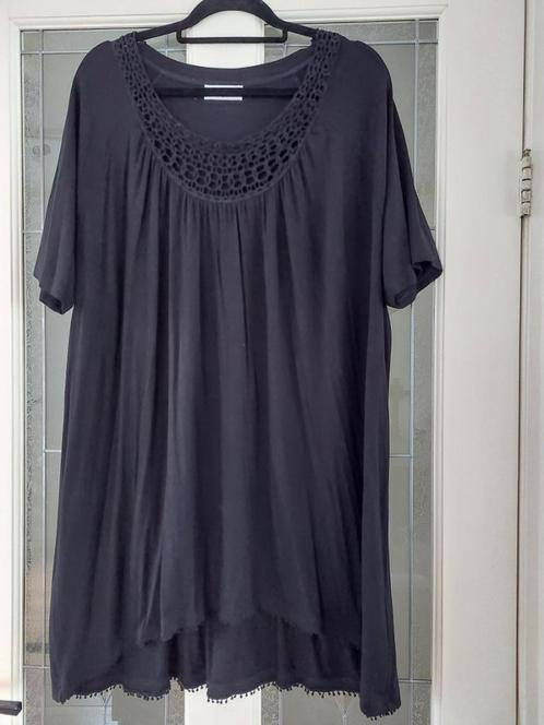 Z.g.a.n. Zwarte tuniek/long shirt van Ulla Popken, mt 46/48, Kleding | Dames, Grote Maten, Zo goed als nieuw, Shirt of Top, Zwart