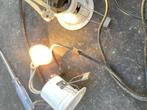 halogeen spots armaturen met transformator 12v, Ophalen of Verzenden, Gebruikt, Metaal of Aluminium, Halogeen