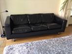 Leren bank 230 cm breed, Ophalen, Gebruikt, Driepersoons, Rechte bank
