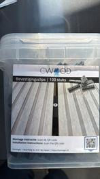 100 clips nieuw c wood incl. Schroeven, Ophalen, Nieuw, Composiet