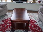 mooie ingelegde kleine mahonie/noten salon tefel, Huis en Inrichting, Ophalen, 100 tot 150 cm, Klassiek, 50 tot 100 cm