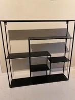 Wandrek metaal zwart circa 76cm, Breda, Huis en Inrichting, Woonaccessoires | Wandplanken en Boekenplanken, Ophalen, Zo goed als nieuw