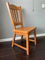 4 Stevige houten eetkamer stoelen, Huis en Inrichting, Stoelen, Ophalen, Gebruikt, Bruin, Vier