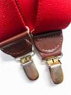 Vintage Rode Bretels met Lederen Details, Echt leder, Tailleriem, Ophalen of Verzenden, Gedragen