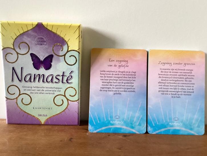 Namasté kaarten set - Toni Carmine Salerno, Boeken, Esoterie en Spiritualiteit, Zo goed als nieuw, Overige typen, Tarot of Kaarten leggen