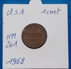 USA Lincoln Memorial Cent - 1968, Postzegels en Munten, Munten | Amerika, Losse munt, Verzenden, Midden-Amerika