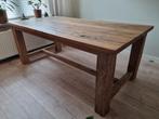 Prachtige robuuste oud eiken eettafel, Ophalen, 200 cm of meer, 50 tot 100 cm, Zo goed als nieuw