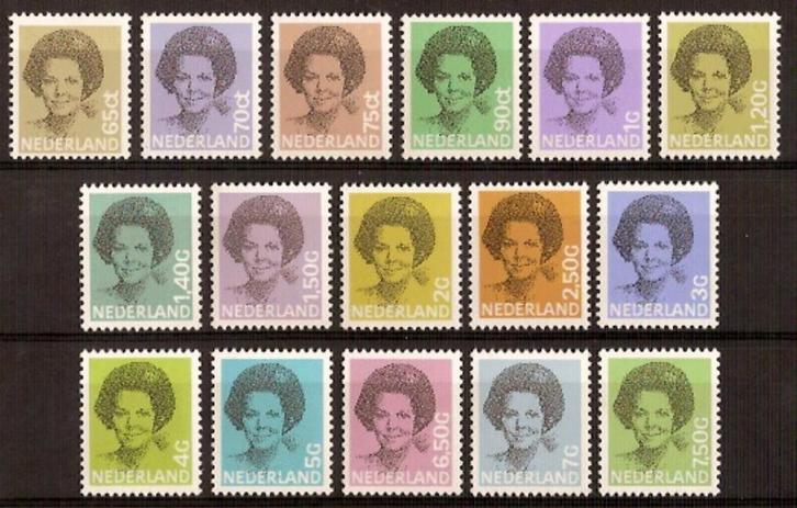 Nederland NVPH nr 1237/51 postfris Koningin Beatrix 1981-90, Postzegels en Munten, Postzegels | Nederland, Postfris, Na 1940, Verzenden