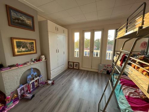 Stapelbed 3 persoons 90x200 grijs metaal, Huis en Inrichting, Slaapkamer | Bedden, Zo goed als nieuw, Tweepersoons, 90 cm, 200 cm