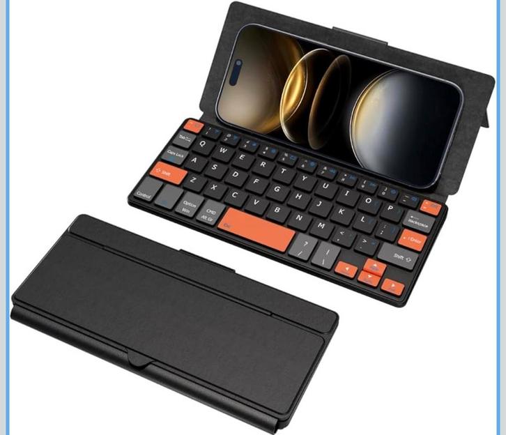 Bluetooth Mini Keyboard - Nieuw in Doos - 7x beschikbaar, Computers en Software, Toetsenborden, Nieuw, Qwerty, Draadloos, Opvouwbaar