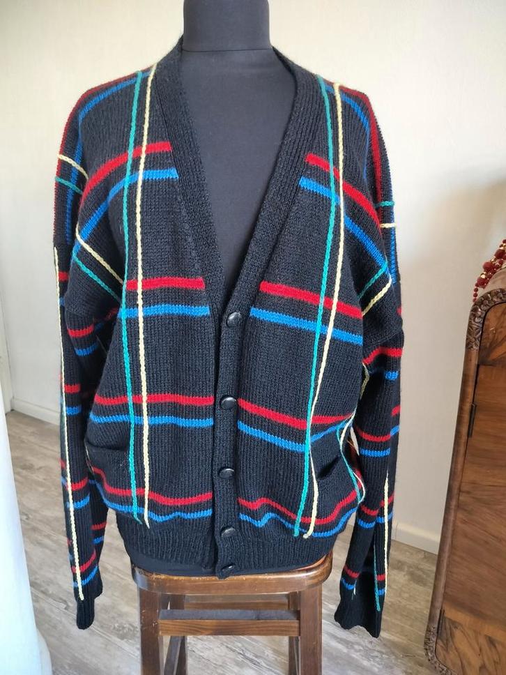 Vintage wollen vest, Kleding | Dames, Truien en Vesten, Zo goed als nieuw, Blauw, Ophalen of Verzenden