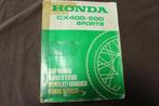 Honda CX400 CX500 Sports 1982 motorcycle shop manual CX 400, Motoren, Handleidingen en Instructieboekjes, Ophalen of Verzenden