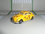 Majorette - Volkswagen Kever 1302 (geel) - Vintage 1:64, Ophalen of Verzenden, Gebruikt, Auto