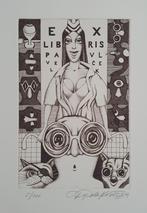 Exlibris  / Ex libris D. Polakovic, oogarts, Verzenden