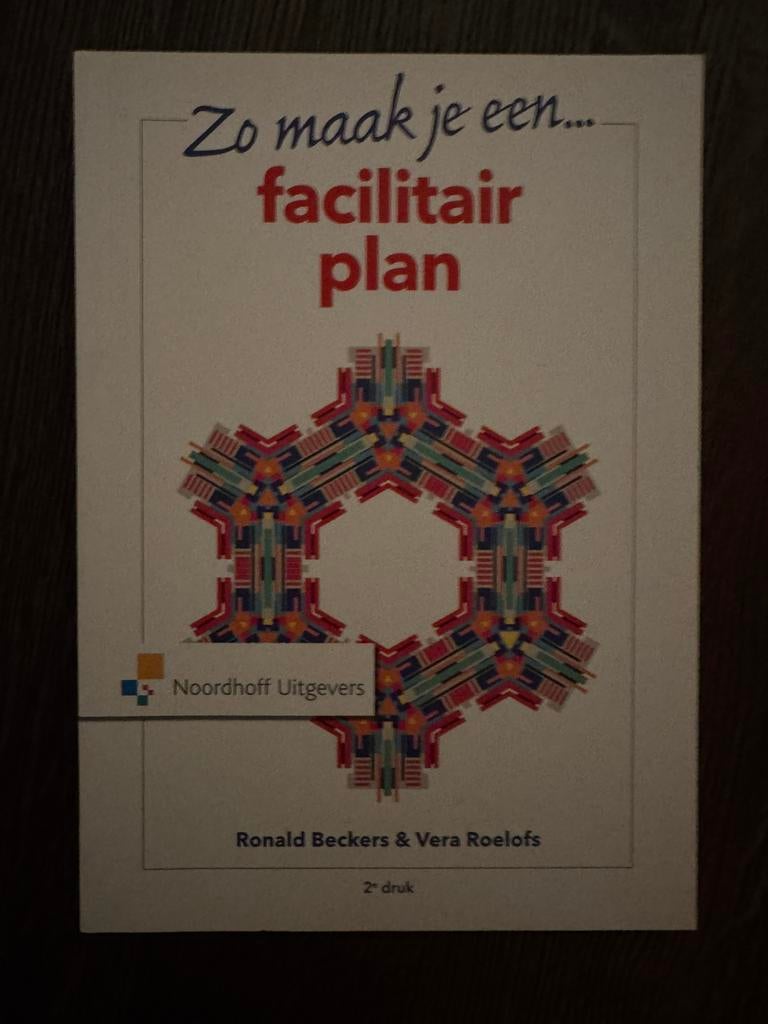 Zo maak je een facilitair plan, Boeken, Vera Roelofs; Ronald Beckers, Sociale wetenschap, Ophalen of Verzenden, Zo goed als nieuw