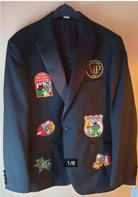 Leuk zwart OETELDONK/11-11/DEN BOSCH jas (G), Kleding | Heren, Carnavalskleding en Feestkleding, Ophalen, Carnaval, Zo goed als nieuw