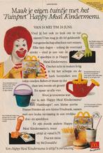 Retro reclame 1990 McDonald's Happy Meal tuinpret, Verzenden, Overige typen