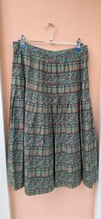 Vintage rok, maat 40 - aardetinten - patroon - 90's, Maat 38/40 (M), Bruin, ?, Vintage