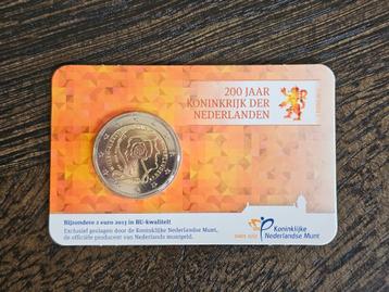 200 jaar Koninkrijk 2 euro - Coincard beschikbaar voor biedingen