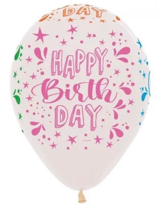 25 stuks happy birthday ballonnen van sempertex, Ophalen of Verzenden, Nieuw, Versiering, Verjaardag