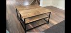 Industriële Salontafel Mangohout 80x80, Huis en Inrichting, Tafels | Salontafels, Ophalen, Vierkant, 50 tot 100 cm, Zo goed als nieuw