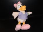 DISNEY EEND DAISY DUCK KATRIEN PLUCHE WIT MET GELE SNAVE, Verzenden, Nieuw, Overige typen