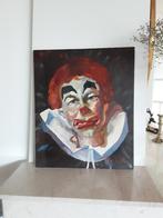 Schilderij. Gezicht van een clown., Antiek en Kunst, Ophalen