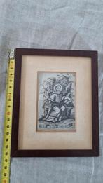 Oude gravure van St. Augustinus in lijst, Ophalen of Verzenden